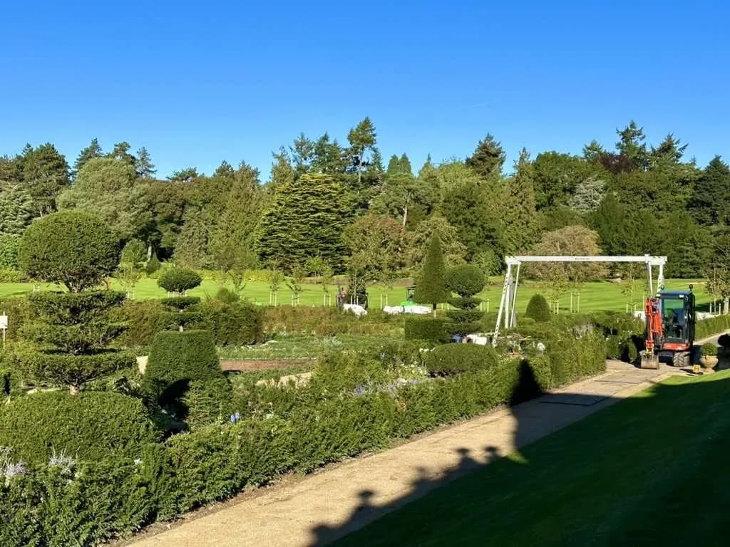 The new topiary gardens at Sandringham